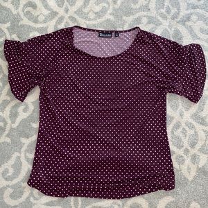 New York & Company Polka Dot Blouse